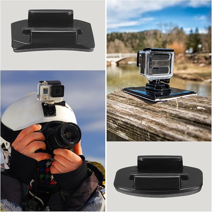 18 Set Helmet Adhesive Sticky Mount, Compatible with GoPro Hero 10/9/8/7, Fusion, 6/5/4, Session, Action Camera - Image 7