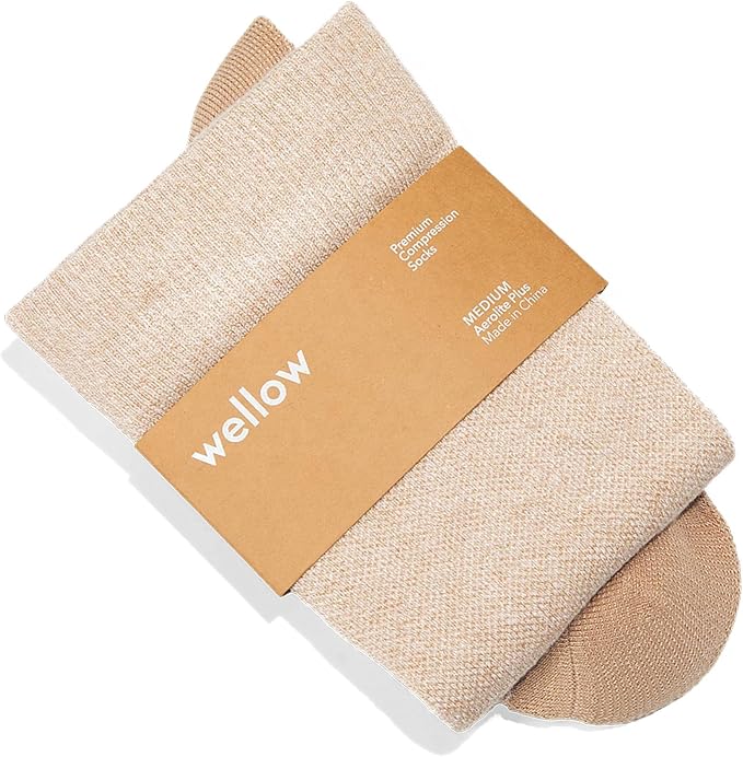 Aerolite+ Knee High Summer Compression Socks for Women & Men 18-25mmHg – Circulation Support & Swelling Relief for Travel, Nurses, Pregnancy – Breathable, Lightweight & Moisture-Wicking Bamboo by WellowCompressionSocks