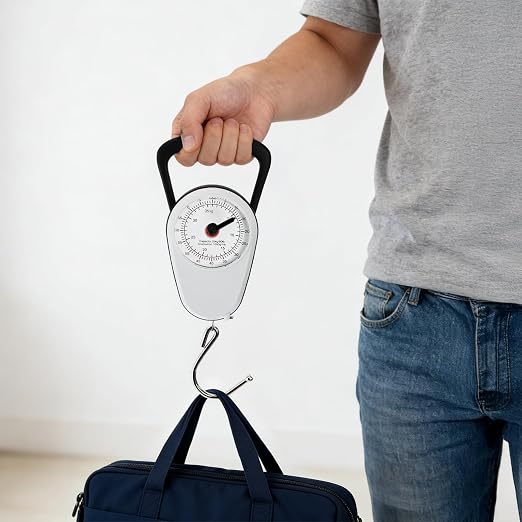 4 Pack Luggage Weight Scale with Tape Measure, 80 Lbs | Portable Fishing Hanging Scale, Dual Unit Travel Suitcase Kitchen Dial Weight Scale for Shopping Traveling Food Weighing - Image 6