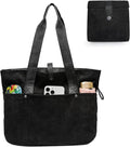 Corduroy Tote Bag Womens Foldable Purses and Handbags for Work Travel by MCUVAEC