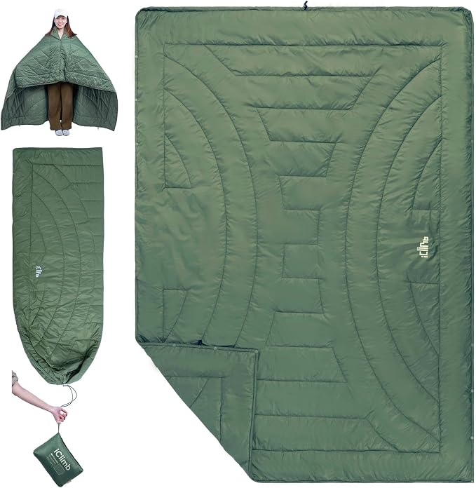 3M Thinsulate Insulation Warm Camping Blanket Ultralight Compact by iClimb