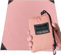 Odoland Sandproof Beach Blanket, Waterproof Portable Mat with Carry Pouch | 71“x63” Quick Drying & Foldable Lightweight Sand Free Beach Mat Tarp for Hiking, Camping, Travel, Pink by Odoland