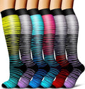 COOLOVER Copper Compression Socks for Women and Men(6 Pairs)-Best Support for Running, Athletic, Travel by COOLOVER
