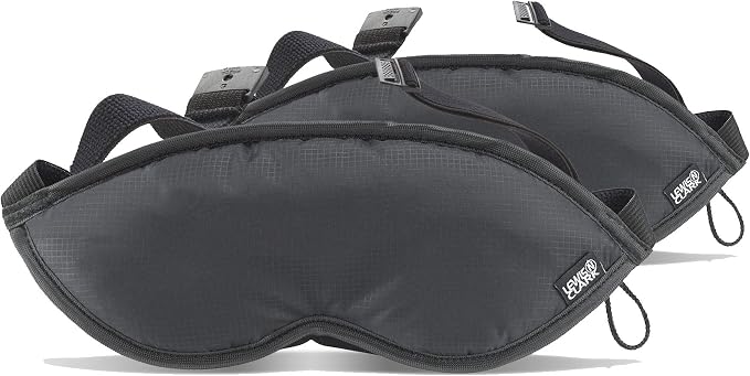 Lewis N. Clark Comfort Sleep Mask | Eye Mask for Travel | Comfortable & Breathable | Light Blocking & Adjustable | 2 Pack | Black by LewisNClark