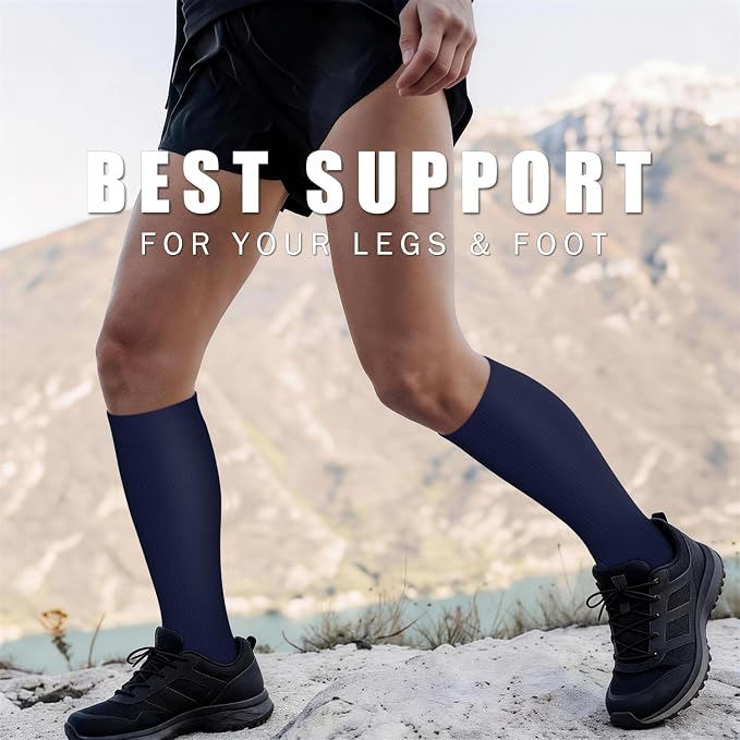 Copper Compression Socks for Women & Men (6 pairs) - Best Support for Nurses, Running, Hiking, Recovery - Image 4