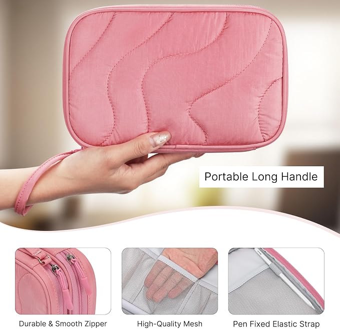 Skycase Tech Pouch - Lightweight Electronics Organizer Travel Case - Double Layers Cable Organizer - All-in-One Storage Bag for Charger, Cord, Phone, Flash Drive, Essentials - XL - Image 5