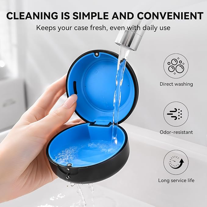 Portable Vent Denture Bath Case, Soft Buffer Holder for Travel False Teeth | Safe material, removable silicone pad for hygienic use, multi-scene use, pocket fit for home, journeys & daily oral storage - Image 7