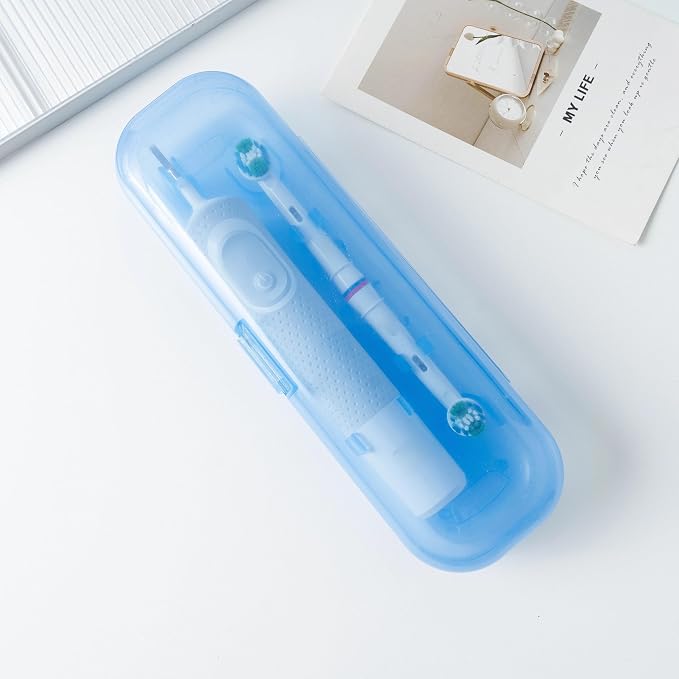 Newly upgraded toothbrush travel case, suitable for Oral-B/Oral-B Pro/Philips Sonicare/Aquasonic toothbrush, travel electric toothbrush box (blue) - Image 7