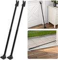 SecurityMan 2-in-1 Door Security Bar & Sliding Patio Door Security Bar (2 Pack) via Interchangeable Caps - Constructed of High Grade Iron - Black by SECURITYMAN