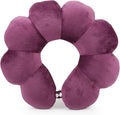 Sexysamba Flower Travel Neck Pillows for Airplanes Breathable Cotton U-Shaped Neck Pillow for Kids & Adults Head Neck Chin Support Rest Pillow for Traveling,Car,Train,Bus,Recline,Home,Office,Purple by Sexysamba