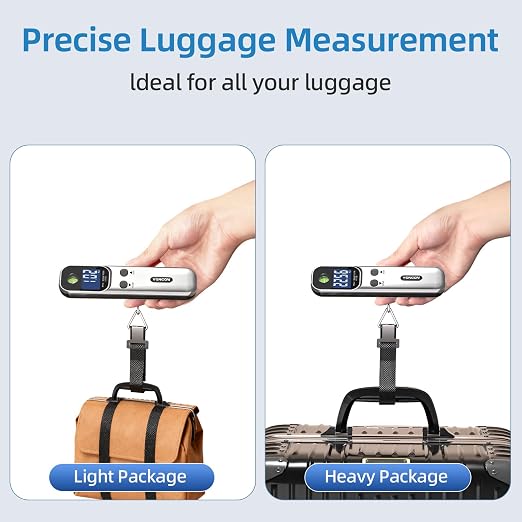 Digital Luggage Scale – 110lb Portable Suitcase Weight Scale with Backlit LCD, Tare Function, Travel Essentials for Airline Luggage, Backpacks, Outdoor Gear and Shipping Packages - Image 5