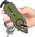 Stinger USA 140dB Siren Personal Safety Alarm Keychain Emergency Tool Shark | Panic Alarm Siren, Seatbelt Cutter, Car Window Breaker, Safety Device for Women Kid by Stinger