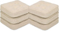 GOFORIT Tufted Shredded Memory Foam Chair Pads，Kitchen Chair Cushions for Dining Chairs,Non-Slip Seat Cushions with Removable Cover, 16'' x 16'', 6 Pack,Beige by Unknown