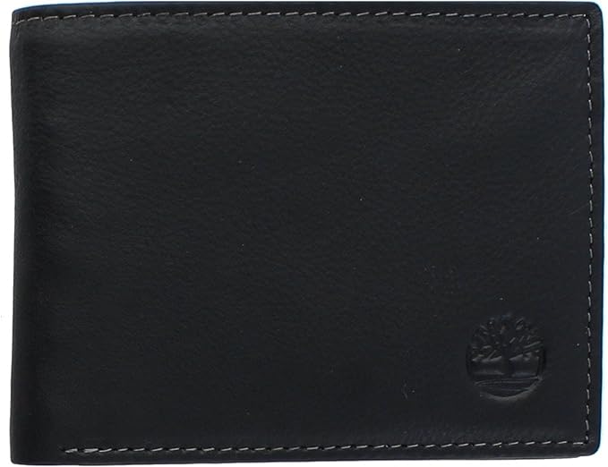 Timberland Men's Wellington Leather Rfid Bifold Commuter Security Wallet, Black, One Size by Unknown