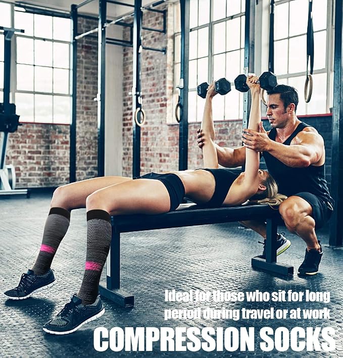 FuelMeFoot 3 Pack Copper Compression Socks - Compression Socks Women & Men Circulation - Best for Medical,Running,Athletic - Image 2