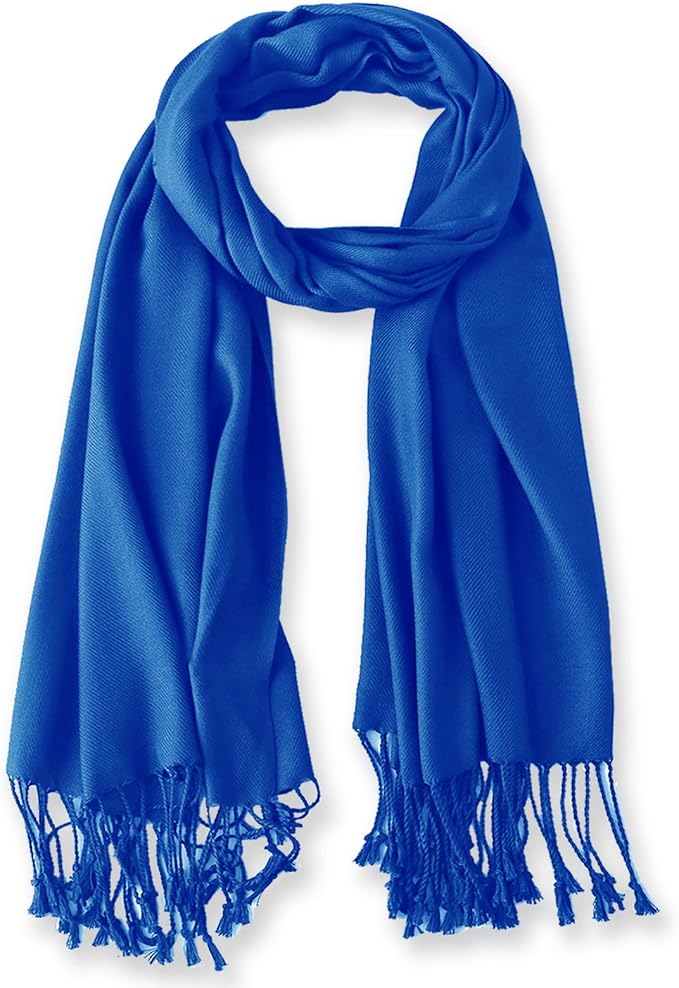 Soft Silky Pashmina Shawl Wraps Solid Colors Scarf for Wedding Evening Dresses - Image 7