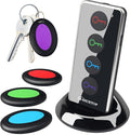 Key Finder Locator RF Wireless Remote Item Tracker with 4 Receivers | No App Required | 131FT Working Range | Ultra-Long Battery Life | 80dB | Built-in Flashlight by A-SZCXTOP