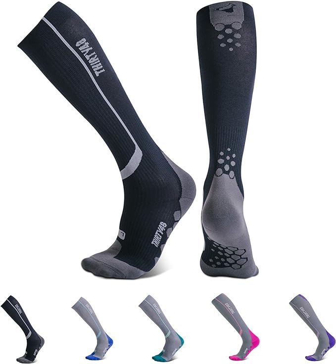 Thirty48 Elite Compression Socks Women & Men Graduated 20-30mmHg for Running, Athletic, Flight Sock - Performance & Recovery by Thirty48