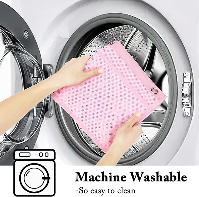 Fammart Mesh Shower Caddy Hanging, Quick-Drying Shower Organizer with 7 Pockets, Portable Bathroom Organizers and Storage for Shampoo, Soap, Loofah, Travel, and Cruise Essentials - Image 6