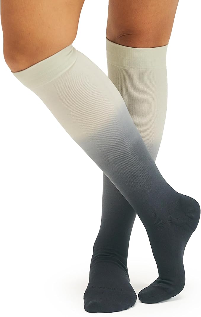Comrad Breathable Knee High Firm Compression Socks - Targeted Arch Support | Compression Socks for Women & Men, 20-30mmHg Graduated Firm Compression, Soft & Breathable Nylon, Nurses, Work & Travel - Image 2