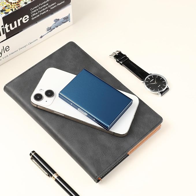 Stainless Steel Credit Card Wallet RFID Blocking Metal Case Pocket Business Card Holder for Women and Men - Image 7