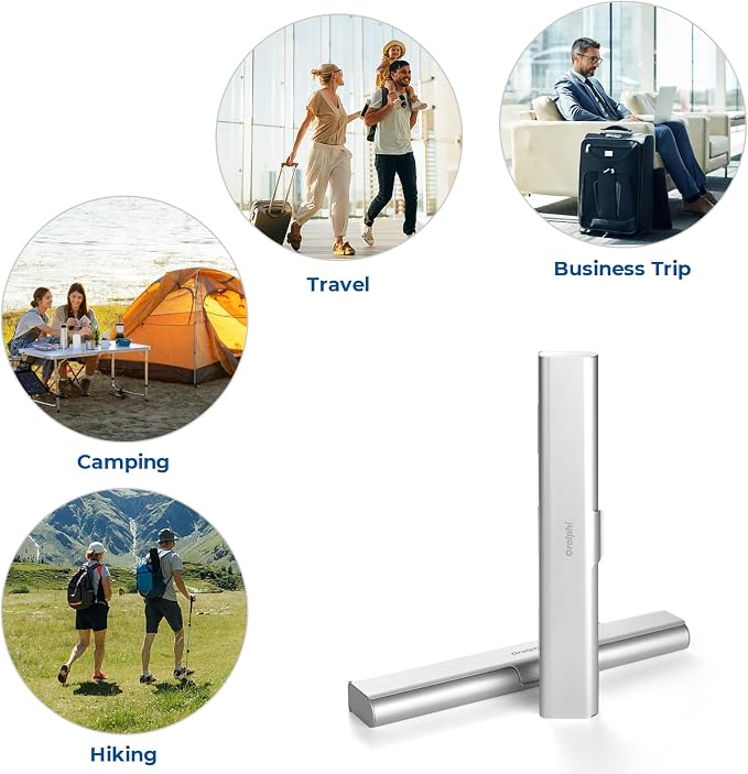 2 Pack Aluminum Toothbrush Travel Case, Portable Travel Toothbrush Holder, Durable Manual Toothbrush Box Container for Traveling, Bathroom, Camping, Business Trip - Image 8