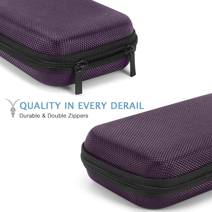 Portable Small Travel Bag, Hard EVA Protective Electronic Case | Mesh Inner Pocket, Fits Power Bank, Charger, Earbuds, Cell Phone, Battery, Zipper Enclosure, Storage - Image 5