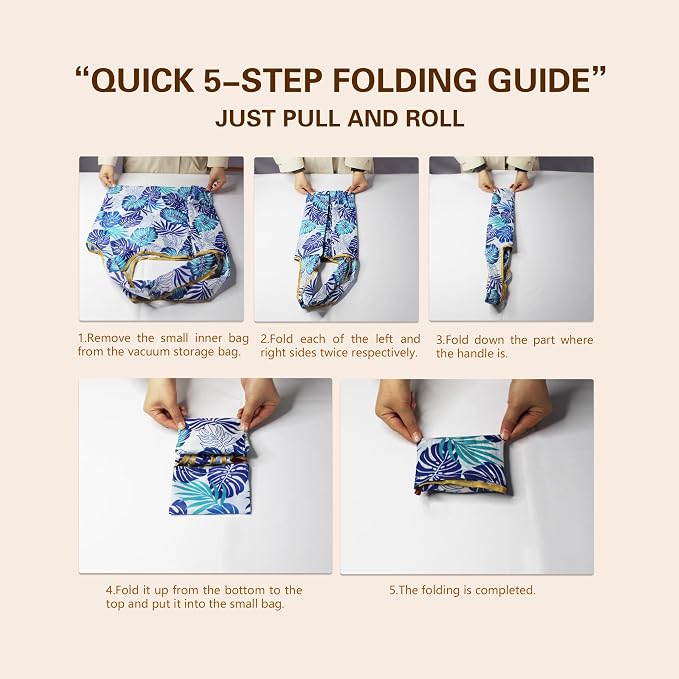 2-Piece reusable grocery bags,shopping bags,grocery bags Reusable Shopping 60+Pounds Capacit, Foldable, - Image 5
