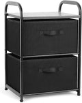 MAX Houser Dresser for Bedroom with 2 Drawers, Wide Chest of Drawers, Fabric Dresser, Storage Organizer Unit with Fabric Bins for Closet, Living Room, Hallway, Nursery,Black | Wide Chest of Drawers, Fabric Dresser, Storage Organizer Unit with Fabric Bi... by MAXHouser