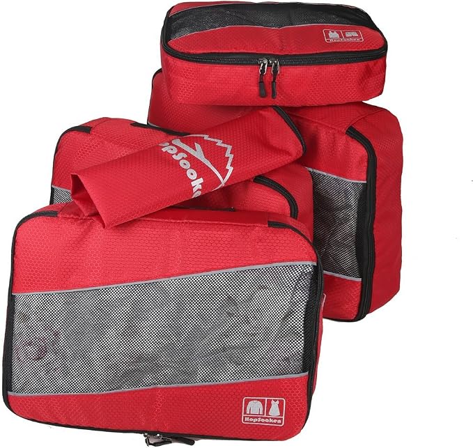 5 Set Packing Cubes for Travel Large Suitcase Luggage Organizer Bags Travel Accessories Vacation 4 Cubes 1 Laundry Pouch Bag - Image 2