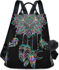 ALAZA Dreamcatcher Lotus Boho Backpack Purse for Women Anti Theft Fashion Back Pack Shoulder Bag by ALAZA