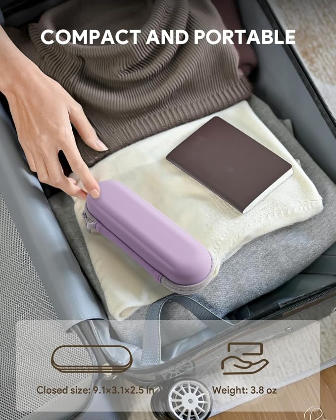 SQERO Electric Toothbrush Travel Case for Oral-B Pro/iO, Philips Sonicare/Aquasonic, Oral B Case for Brush Heads & Accessories, Portable Toothbrush Hard Carry Bag Waterproof PU | Storage for Brush Heads & Accessories, Portable Toothbrush Hard Carry She... - Image 6