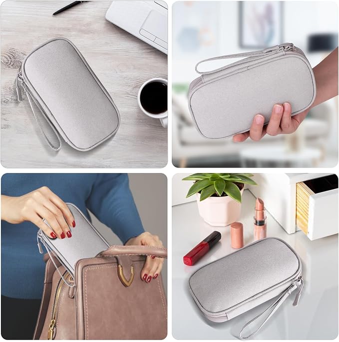 Universal Cable Organizer - Electronics Accessories Bag for Charger, Phone, Memory Card, Travel Gadget Bag (Grey) - Image 6