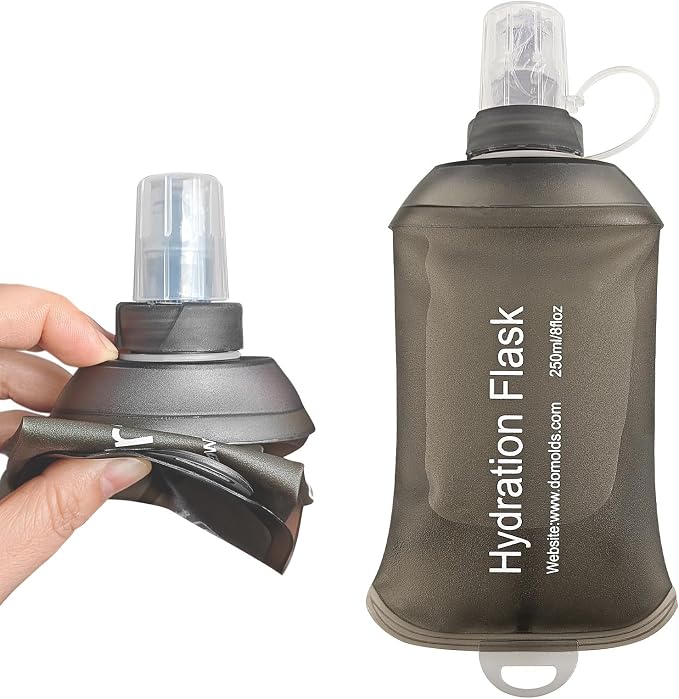 AXEN Soft Flask TPU Foldable Running Hydration Flask, Soft Collapsible Water Bottle for Hydration Pack Cycling Marathon Running Hiking - Image 2