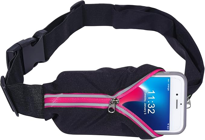 Running Belt for Men & Women - Secure Jogging Pouch for Phone, Keys & Essentials, For All Cell Phones - Image 6