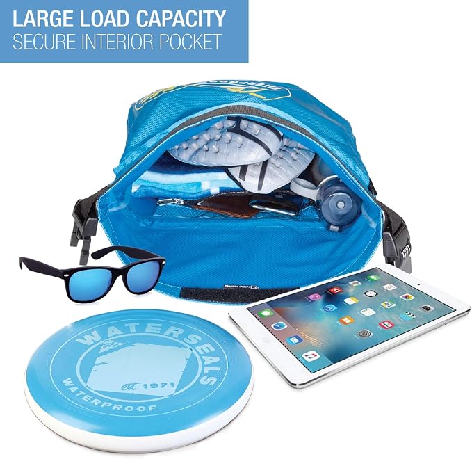 Lewis N. Clark WaterSeals Locking Backpack | Waterproof Bag | Anti-Theft Combination Lock | For Men & Women | Teal - Image 2