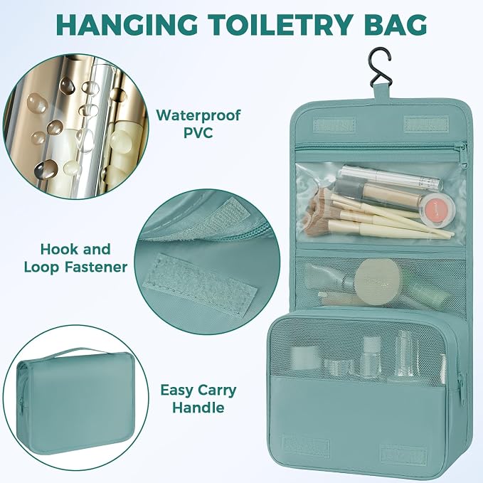 BAGAIL 9 Set Packing Cubes with Packing List Luggage Packing Organizers for Travel Accessories (Dusty Blue) - Image 6
