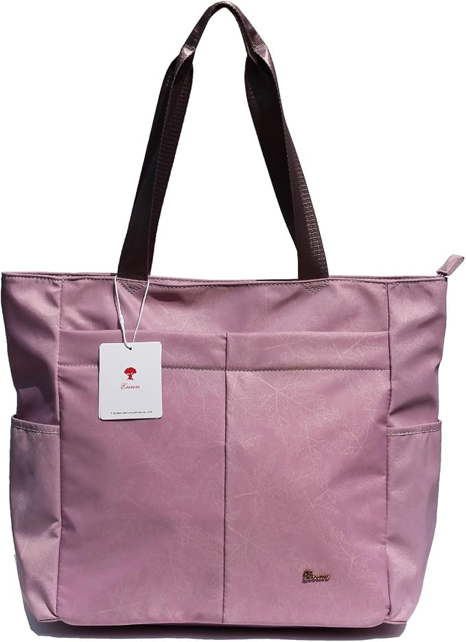 ESVAN Original Floral Tote Bag Large Shoulder Bag with Multi Pockets for Gym Travel Beach Daily Bags - Image 3