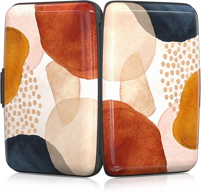 Rimilak Aluminuml Credit Card Holder,Abstract Marble | Mini Credit Card Wallet RFID Blocking Slim Metal Hard Case for Women Men - Image 5