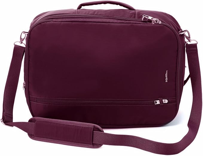 Securtex® Classic Anti-Theft Convertible Travel Backpack - 11x17” Carry-On, Fits 16” Laptop, Locking Zippers, Expandable - Image 7