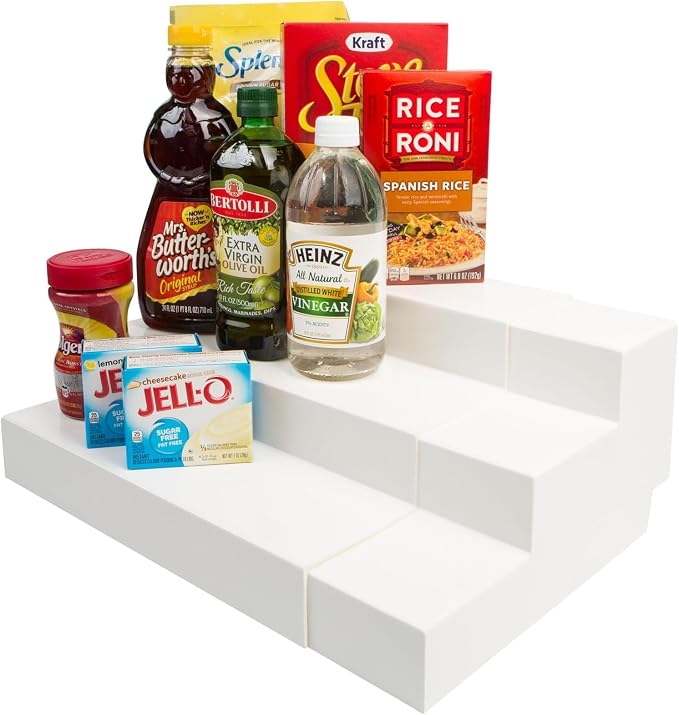 Dial Industries 3 Tier Adjustable Canned Goods Shelves for Kitchen Cabinet and Pantry Organization,Expand A Shelf,Mega,(Pack of 6) by DialIndustries