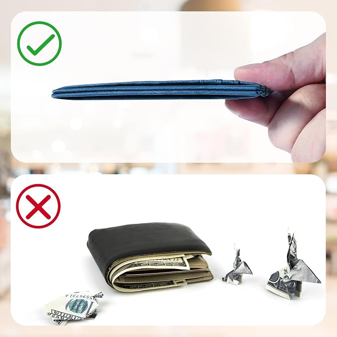 Chelmon Slim Wallet for Men, Minimalist Front Pocket RFID Blocking Credit Card Holder - Image 6