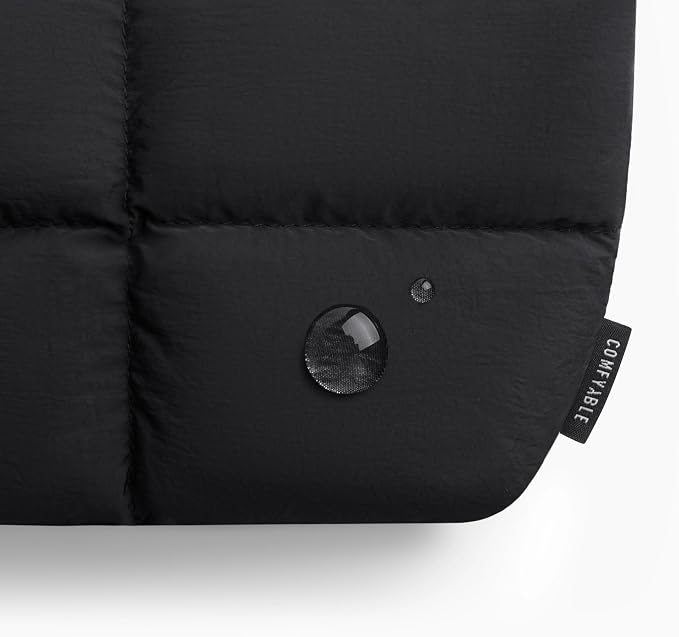 Comfyable Puffy Electronics Organizer Travel Case, Cute Tech Pouch for Women Men, Cable Storage Bag for Charger, Phone, Power Bank, Cord, Compact Tech Accessories Pouch, Black - Image 5
