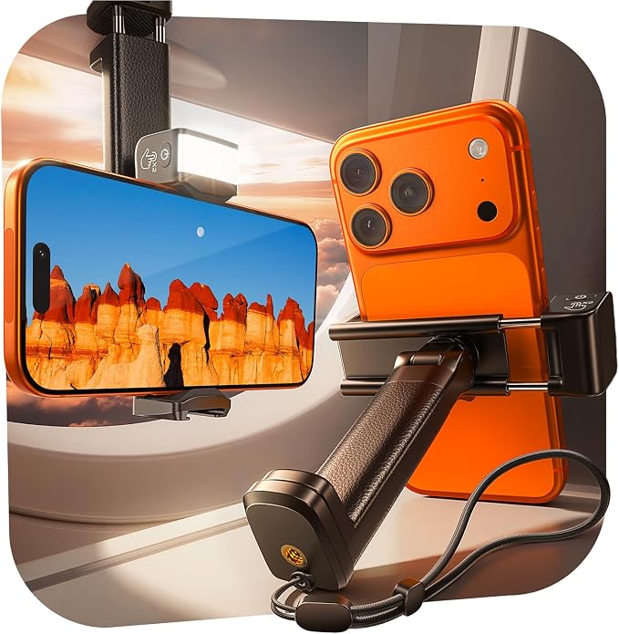 LISEN Airplane Travel Essentials (LED) Phone Stand Holder for Desk 2026 Airplane Gadgets 2026 Women Men Long Flight Accessories Photographic Lighting Flash Tubes Kids Gifts，2pack by Lisen