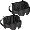 SARISUN Travel Pillows for Airplanes, 360° Stable Support for Sleep, 2pcs | Airplane Head Strap with Seat Strap, Sleep Eye Mask, Long Flight Essentials, Travel Sleeping Support, Stop Bobblehead, Black by SARISUN