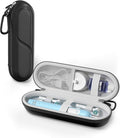 ProCase Toothbrush Travel Case for Oral-B/Oral-B Pro 1000 1500 5000 7000 7500 6000 9600/Philips Sonicare 4100 5100 1100 6100 5300 Oral-B iO Electric Toothbrush Portable Hard Container -Black by ProCase