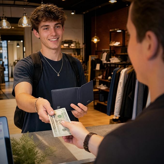 VULKIT Lite Wallet, RFID Blocking Bifold Wallets, Minimalist, Water-repellent & Wear-resistant - Image 2