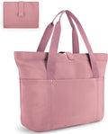 BAGSMART Tote Bag for Women, Foldable Tote Bag With Zipper Travel Shoulder Bag Handbag for Work by BAGSMART