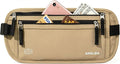 Money Belt - Slim Passport Holder RFID Blocking Travel Wallet Undercover Fanny Packs for Women Men - Gold by AIKELIDA