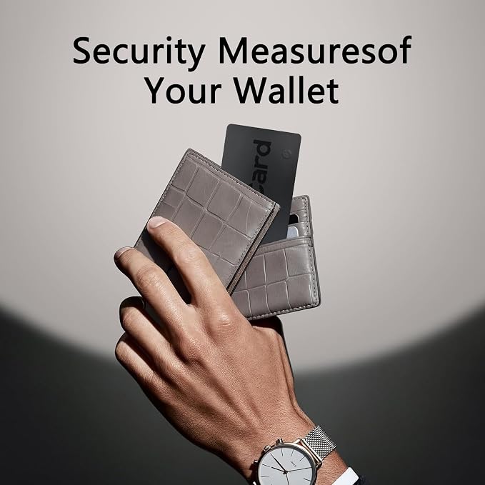 Wallet Tracker Card, Android & iPhone, Find My & Google, 5 Year Battery | No charging needed, 5-year battery, IP68 waterproof, Apple MFi Certified, works with Apple Find My & Google Find My Device - Image 2